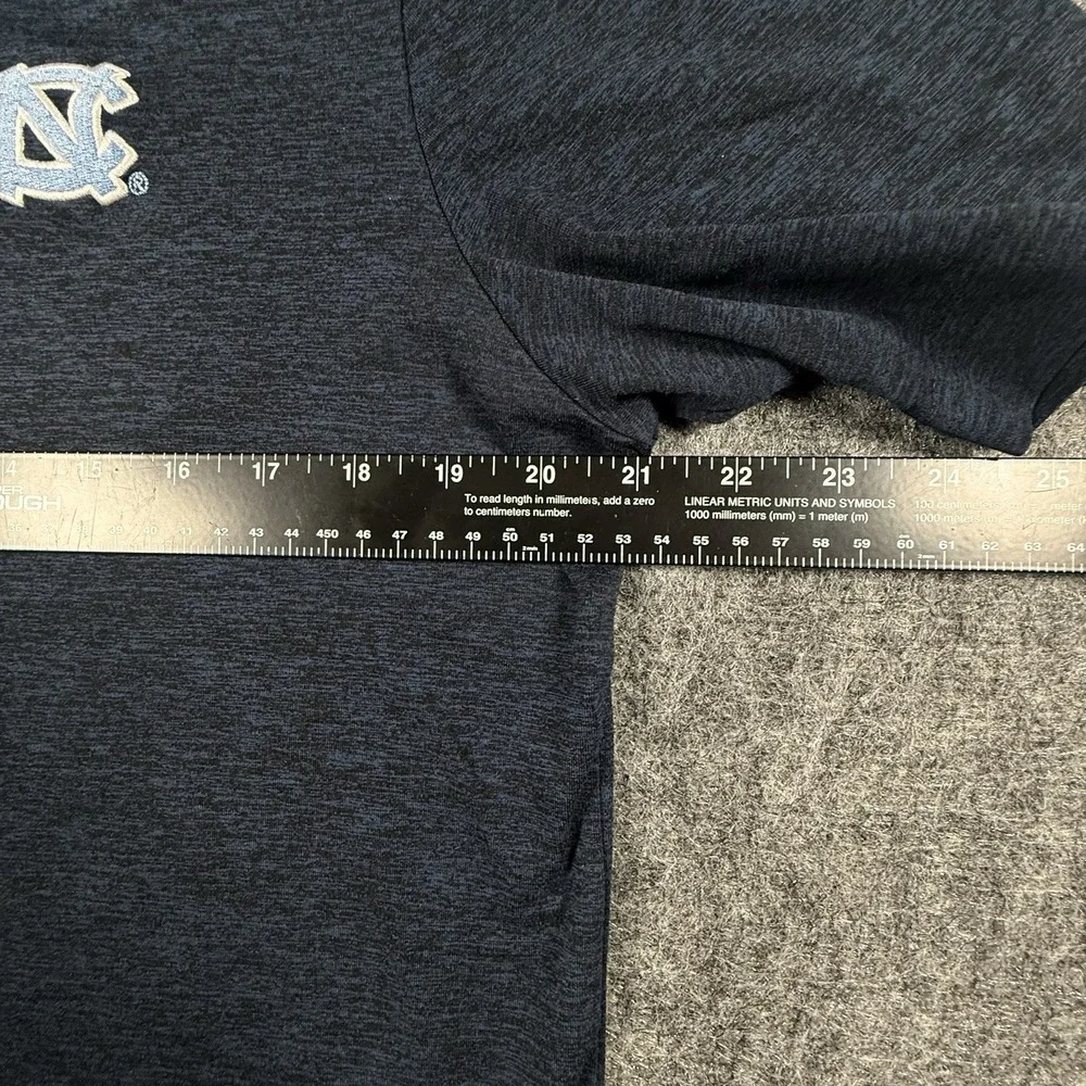 Jordan Brand UNC Tar Heels Mens Medium Polo Shirt Blue Heather NCAA Golf Jumpman